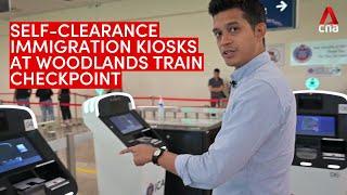 Self-clearance immigration kiosks at Woodlands Train Checkpoint How it works