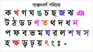 ব্যঞ্জনবর্ণ পরিচয় Consonant identity খুব সহজে বাংলা রিডিং পড়া শিখুন l