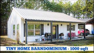 Tiny Home Barndominium Tour - 1000 sqft