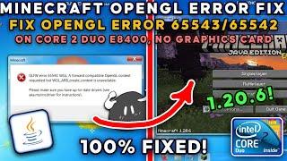 Minecraft OpenGL Error FIX 100% on ANY launcher 1.17+ Low end pc NO GPU