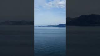 Nice view to the Menai Strait and mountains at North Wales