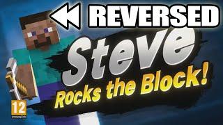 Super Smash Bros. Ultimate - Steve reveal trailer REVERSED