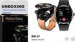 Smartwatch hainoteko RW37 how to connect your smartphone creatphotowallpaper #unboxing #apple