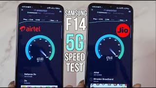 Samsung F14 5G Speed test Airtel 5G Vs Jio 5G which is faster