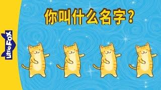 Whats Your Name? 你叫什么名字？  Learning Songs 2  Chinese song  By Little Fox
