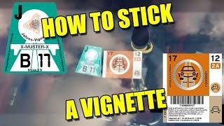 How to Properly Stick a Car Vignette Road Tax Sticker Easy