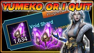 ALL MY SHARDS FOR YUMEKO OR ELSE  25x Void Summons  RAID Shadow Legends