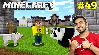 FINALLY PANDA AND DOGS IN MY CASTLE  MINECRAFT GAMEPLAY #49