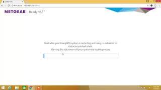 How to factory reset ReadyNAS?