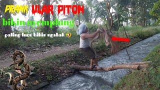 vidio lucu PRANK ULAR PITON Terlucu  Bikin Ngakak Auto Kecebur kesungai Funniest Snake Prank