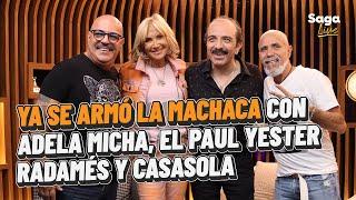 Adela Micha botada de la risa con LA MACHACA del Paul Yester Radamés y Casasola  Saga Live