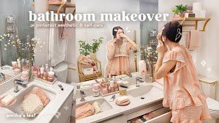 aesthetic bathroom makeover˚｡⋆ pinterest self-care vibes satisfying organization apartment decor