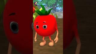 #shorts लू कचालू और लाल टमाटर - Alu Kachalu aur Tamatar Story  3D Hindi Moral Stories for Kids