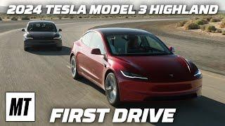 2024 Tesla Model 3 Highland First Drive  MotorTrend