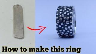 Silver ring for thumb\how its made\jewelry making\silver ring\gold smith luke