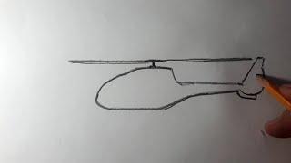 Как нарисовать вертолет  how to draw helicopter