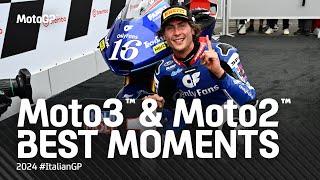 Moto2™ & Moto3™ Best Moments   2024 #ItalianGP