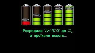 Зі  100%  до 0 - розрядили VW ID.3 щоб перевірити запас ходу.