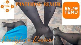 TEMU PANTYHOSE REVIEW & TRY ONIS IT WORTH IT?@temu #temu #nylon #tights #stockings #tryon #review