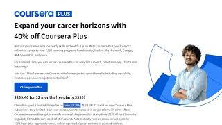 Coursera Plus Annual Subscription has $150 OFF Update