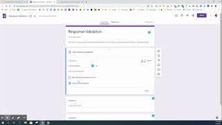 Response Validation for Google Forms