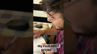 My Final NEET 2022 Score  Answer key and OMR released  #neet #motivation #shorts