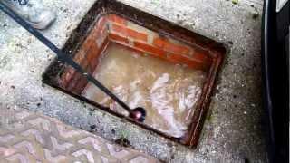 How to clear a blocked pan.Or drain.