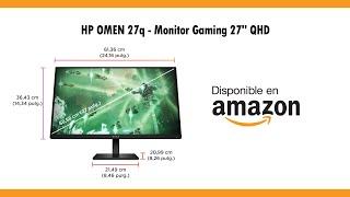 HP OMEN 27q - Monitor Gaming 27 QHD Compatible con Consolas Altura e Inclinación Ajustable Negro