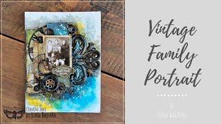 Vintage Family Portrait - mixed media art by Kasia Bogatko