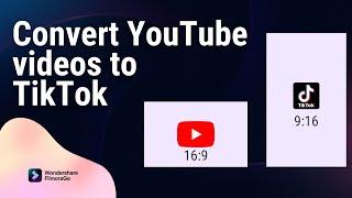 How to convert a YouTube video to TikTok format in FilmoraGo  Mobile Editing Tutorial