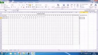 Excel - Kullanışlı Puantaj Cetveli Yapımı