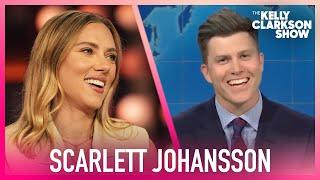 Scarlett Johansson Blacked Out During Colin Josts SNL Joke Swap