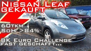 Gutes Elektroauto für 8.350€ - Nissan Leaf 24kWh 130km Reichweite mit 60tkm gekauft