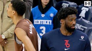 Joel Embiids Reaction to Seeing How Tall Victor Wembanyama is