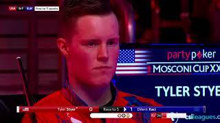 Tyler Styer vs Eklent Kaçi  Day Four  2019 Mosconi Cup