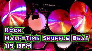 Rock Half Time Shuffle Drum Beat - 115 BPM