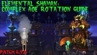 WoW Elemental Shaman Complex AoE Rotation Guide  Patch 5.4.8
