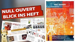 ► Nulll Ouvert  Magazin für analoge Spielkultur  Blick ins Heft