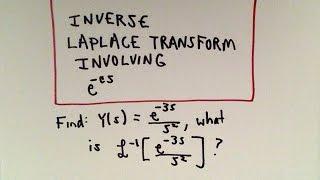 Inverse Laplace Transform Involving Heaviside Functions