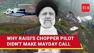 Final Moments Before Raisis Chopper Split Into Two No Mayday Call By Pilot Indicates...