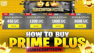 HOW TO GET PRIME PLUS  SUBSCRIPTION FESTIVAL PUBG MOBILE  BEST DISCOUNT ON PRIME PLUS SUBSCRIPTION