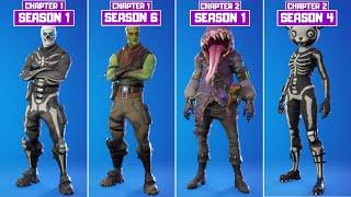 Evolution of Fortnite Halloween Skins Chapter 1 Season 1 - Chapter 2 Season 5