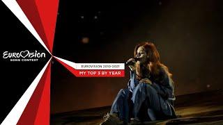 Eurovision Song Contest 2010-2021  My Top 3 by year