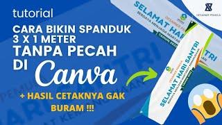 Rahasia Cetak Spanduk Banner Tanpa pecah di Aplikasi Canva