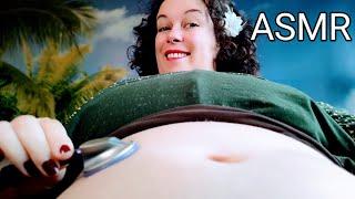 ASMR - Belly Rumbles And Heartbeat  Tummy waves and Sloshing Big Belly Breathing  Food Baby