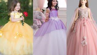 Little Girl Princess Style Ball Gown Dresses Collection  Most Attractive Kids Floral Maxi Dress