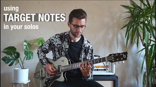 Start using Target Notes in your guitar solos - Melodic lead lick lesson