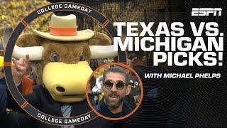 College GameDay’s pick for Texas vs. Michigan with Michael Phelps 