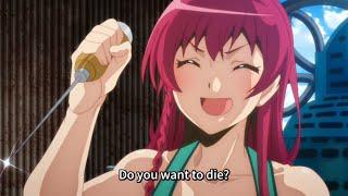 Emi really do.... Not want to be complimented by Maou Satan   The Devil is a Part-Timer Season 2