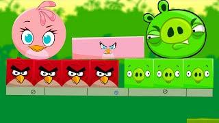 ЗЛАЯ ДИЧЬ или Злые птички выгоняют свинок #1 Angry Birds Kick Out Piggies с Кидом на крутилкины